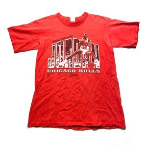 VTG 90'S Salem Sportswear Micheal Jordan Graphic T shirt Single Stitch Men's L